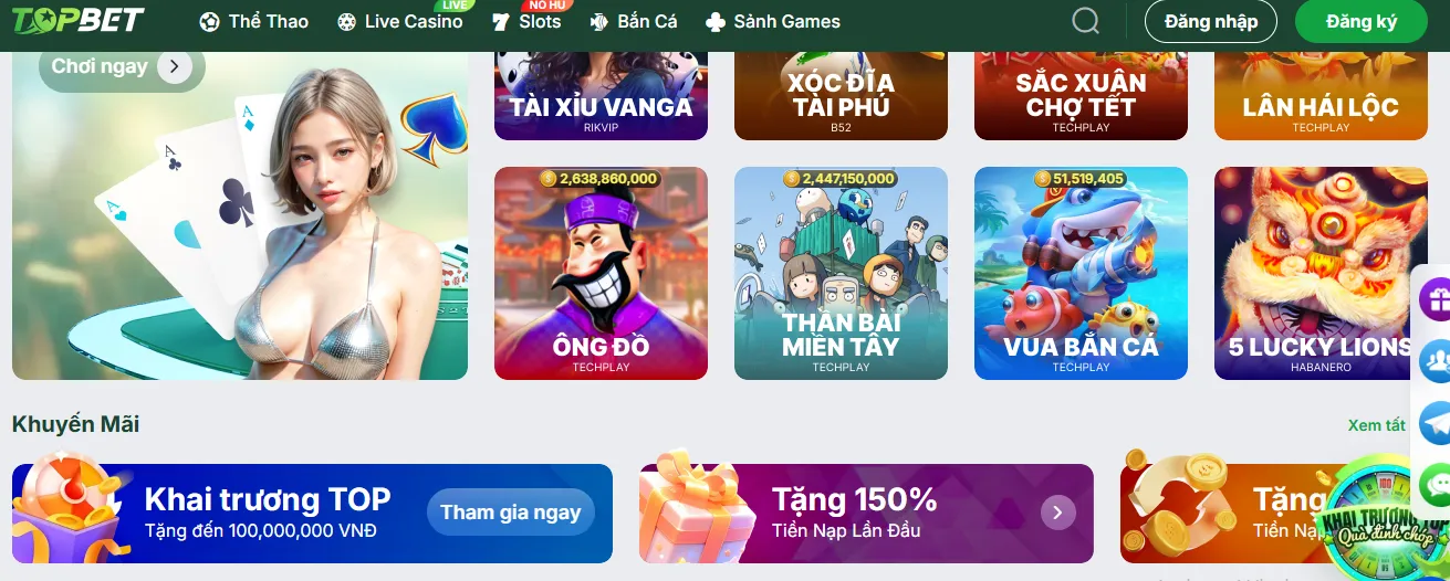 Trải nghiệm cá cược thể thao hiện đại tại Topbet 4 Siêu khuyến mãi cho những thành viên mới tại Topbet
